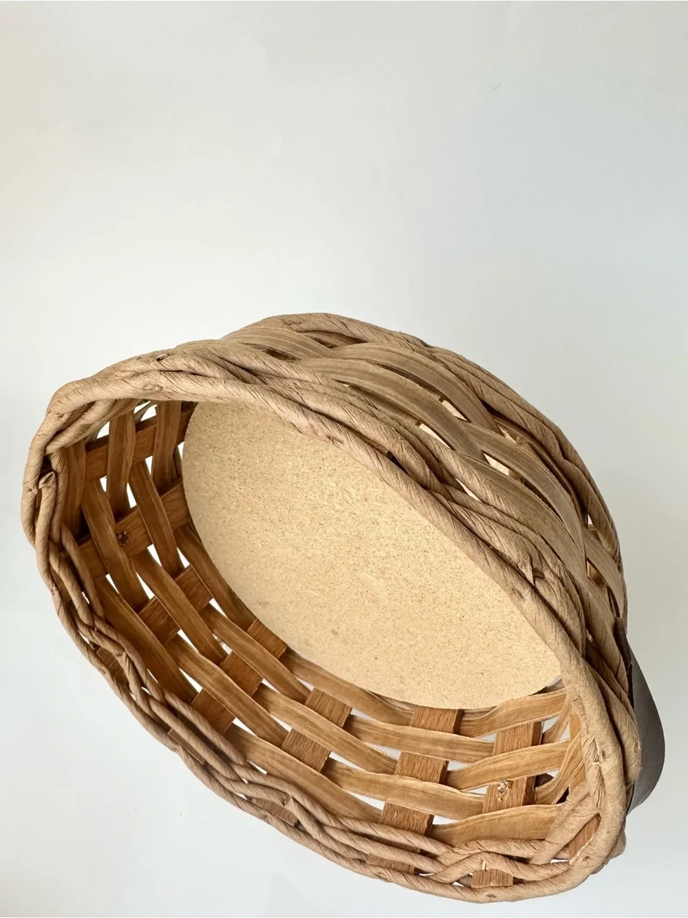 Vintage Pyrex Corning Round Wicker Baker Basket